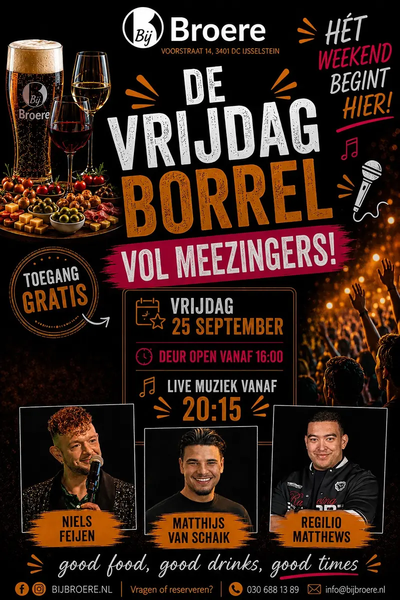 Friday Afternoon Drinks - Singalong Edition — Broere, IJsselstein