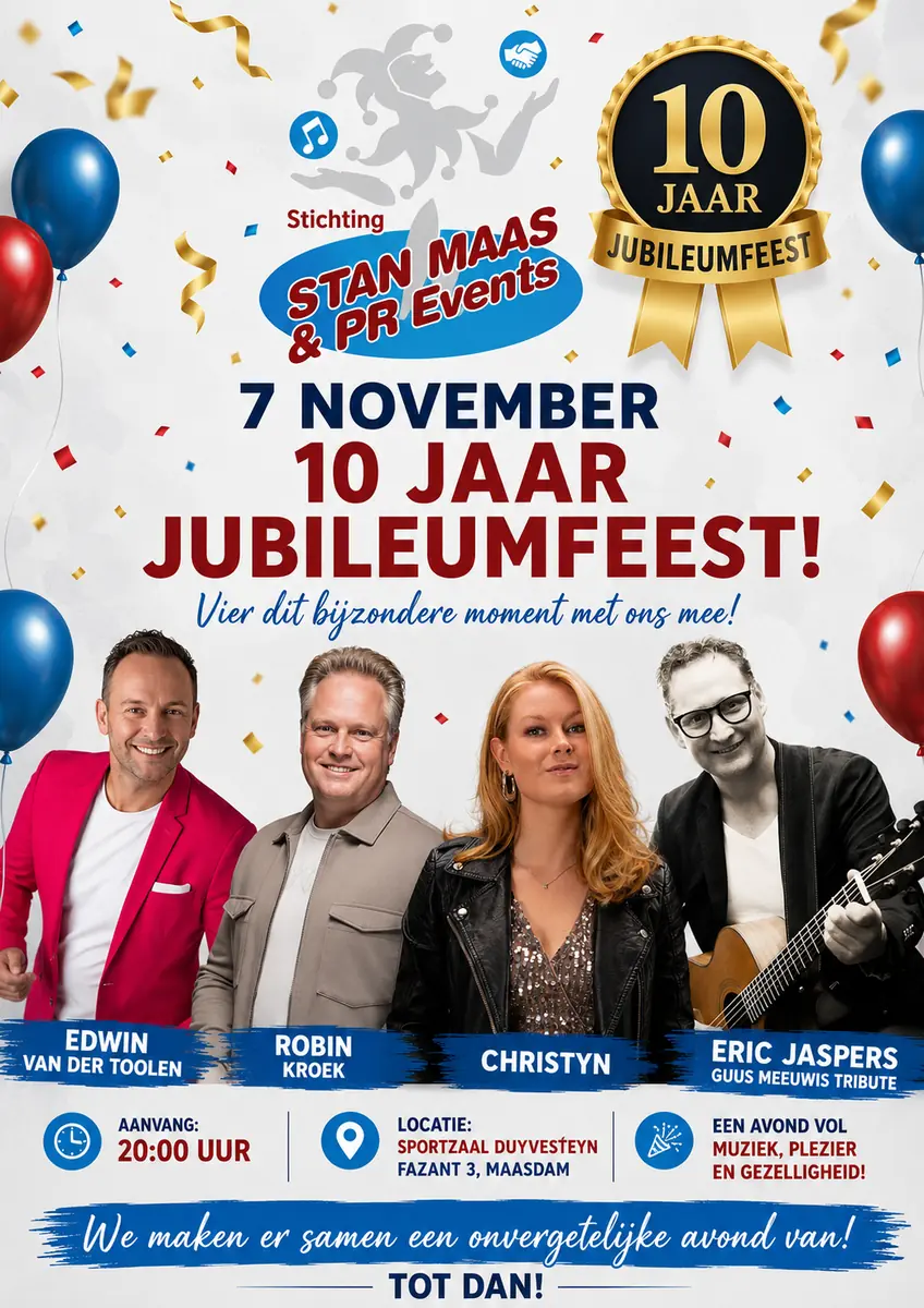 10-jähriges Jubiläum St. Stan Maas & PR Events — Maasdam