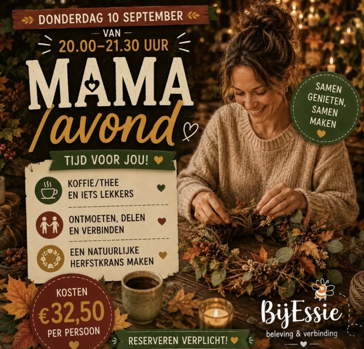 A creative evening for moms — Delft