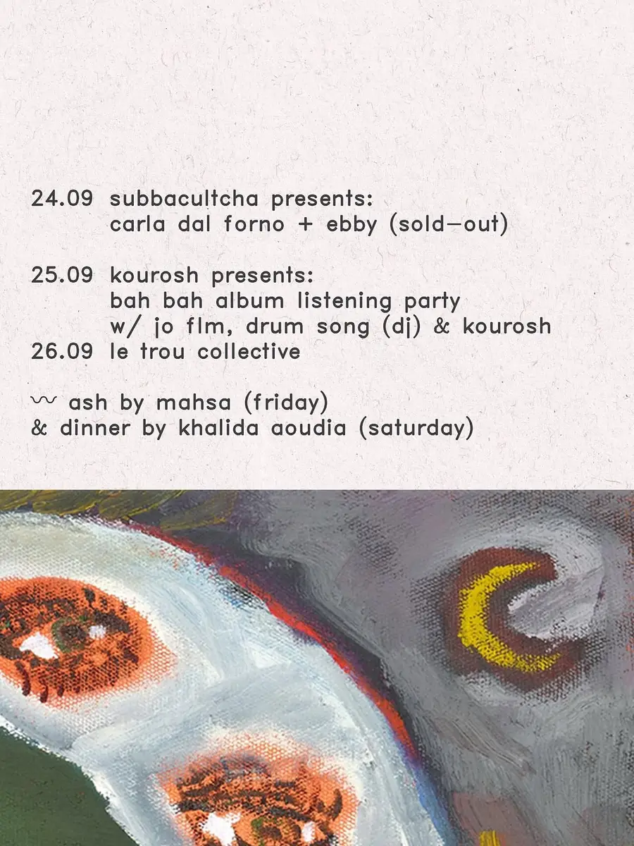 le trou residents night w/ sèsè , rriddim & b current — murmur, Amsterdam