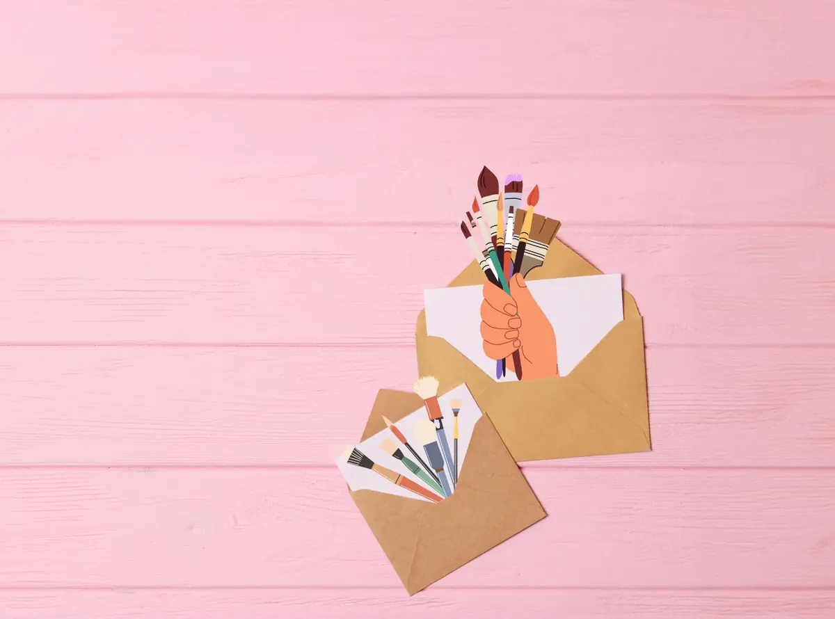 Gemeinsam an 'Kunst durch den Briefkasten' arbeiten — de Bibliotheek Woerden, Woerden