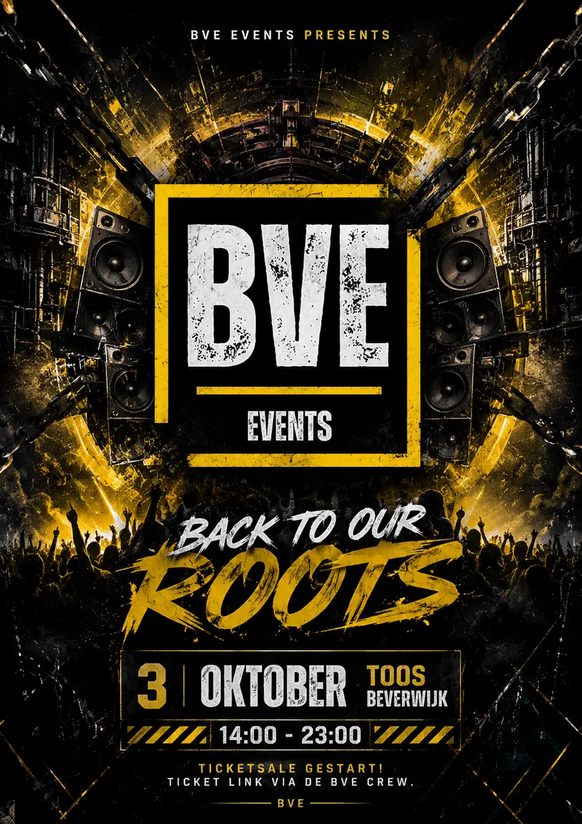 Bve back to our roots — Podiumcafé Toos, Beverwijk