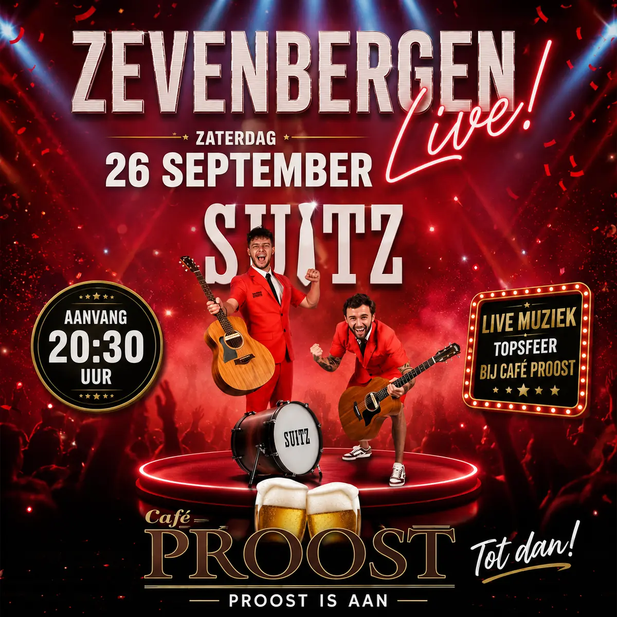 Zevenbergen Live β’ SUITZ β Zevenbergen