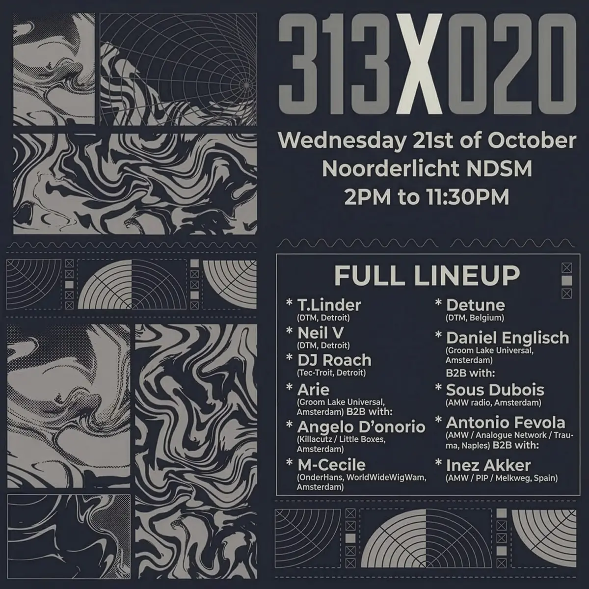 313X020: BBQ Amsterdam invites Detroit — Noorderlicht Café, Amsterdam