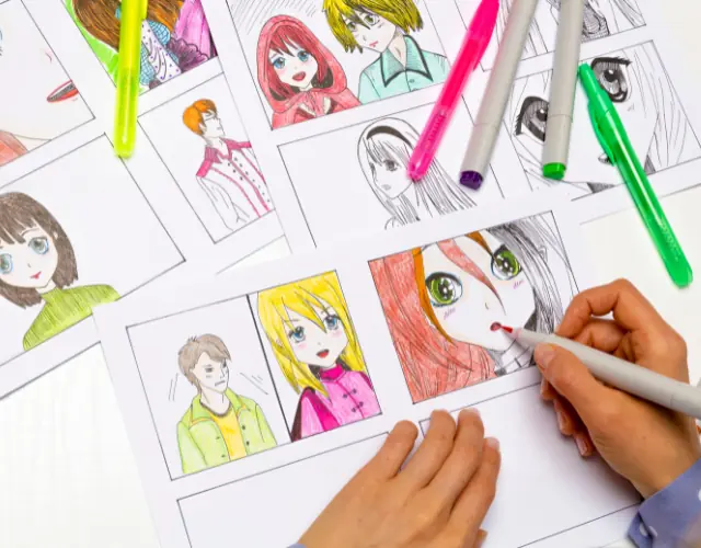 Workshop manga tekenen met Rames — Bibliotheek Noordwijk, Noordwijk