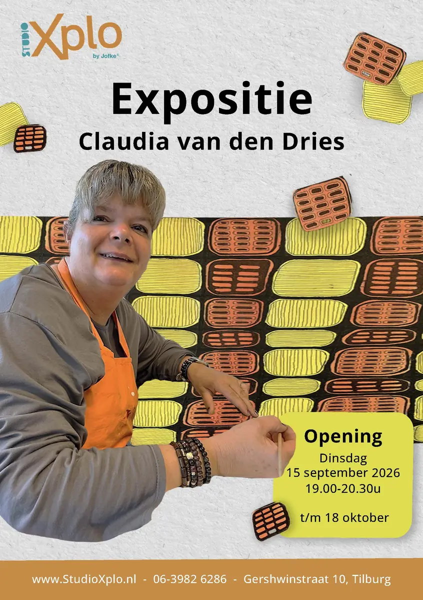 Ausstellung Claudia van den Dries in der Studiogalerie Xplo — Studiogalerie Xplo, Tilburg
