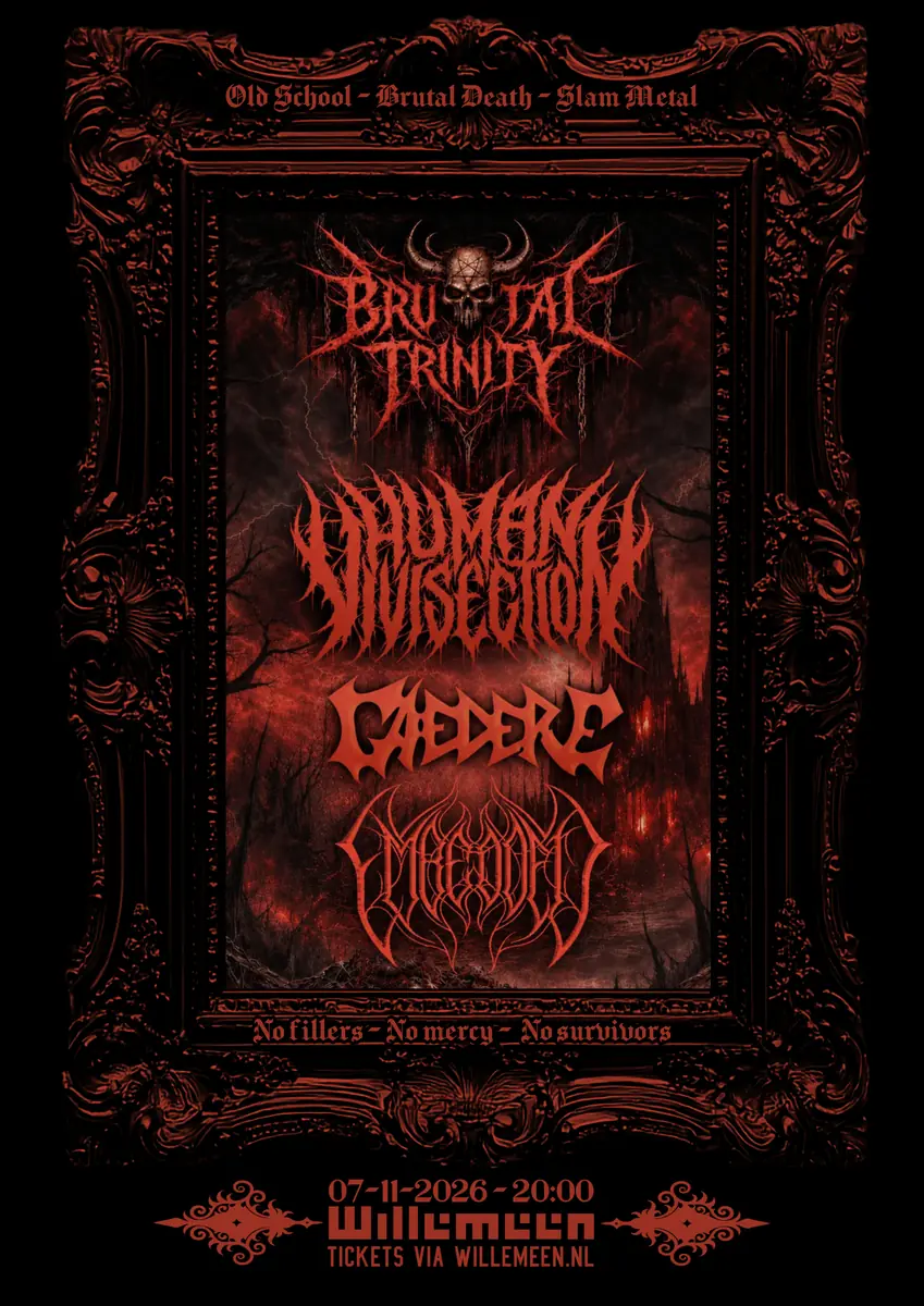 Caedere + Human Vivisection (BE) + Embedded (DE) — Willemeen, Arnhem