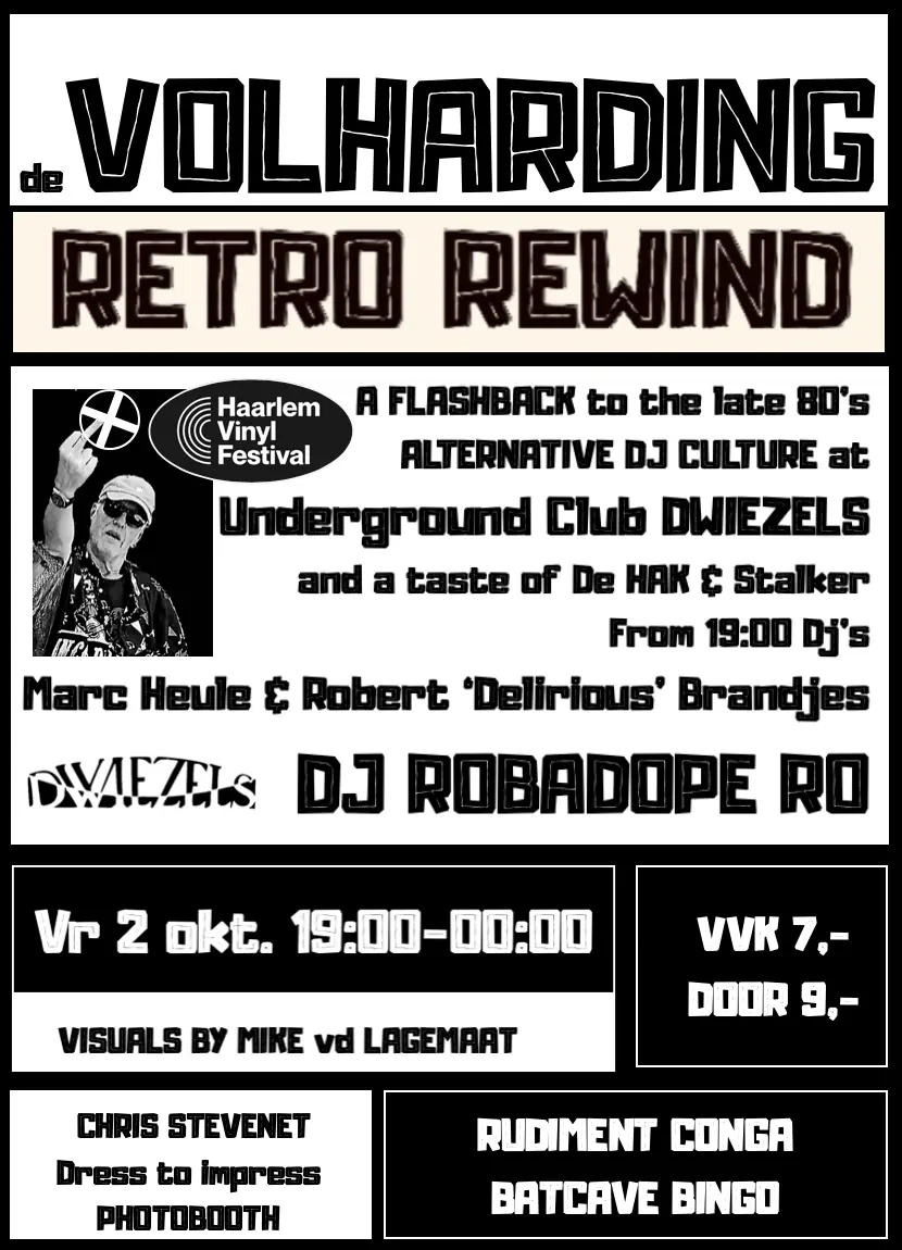 Retro Rewind — De Volharding, Haarlem