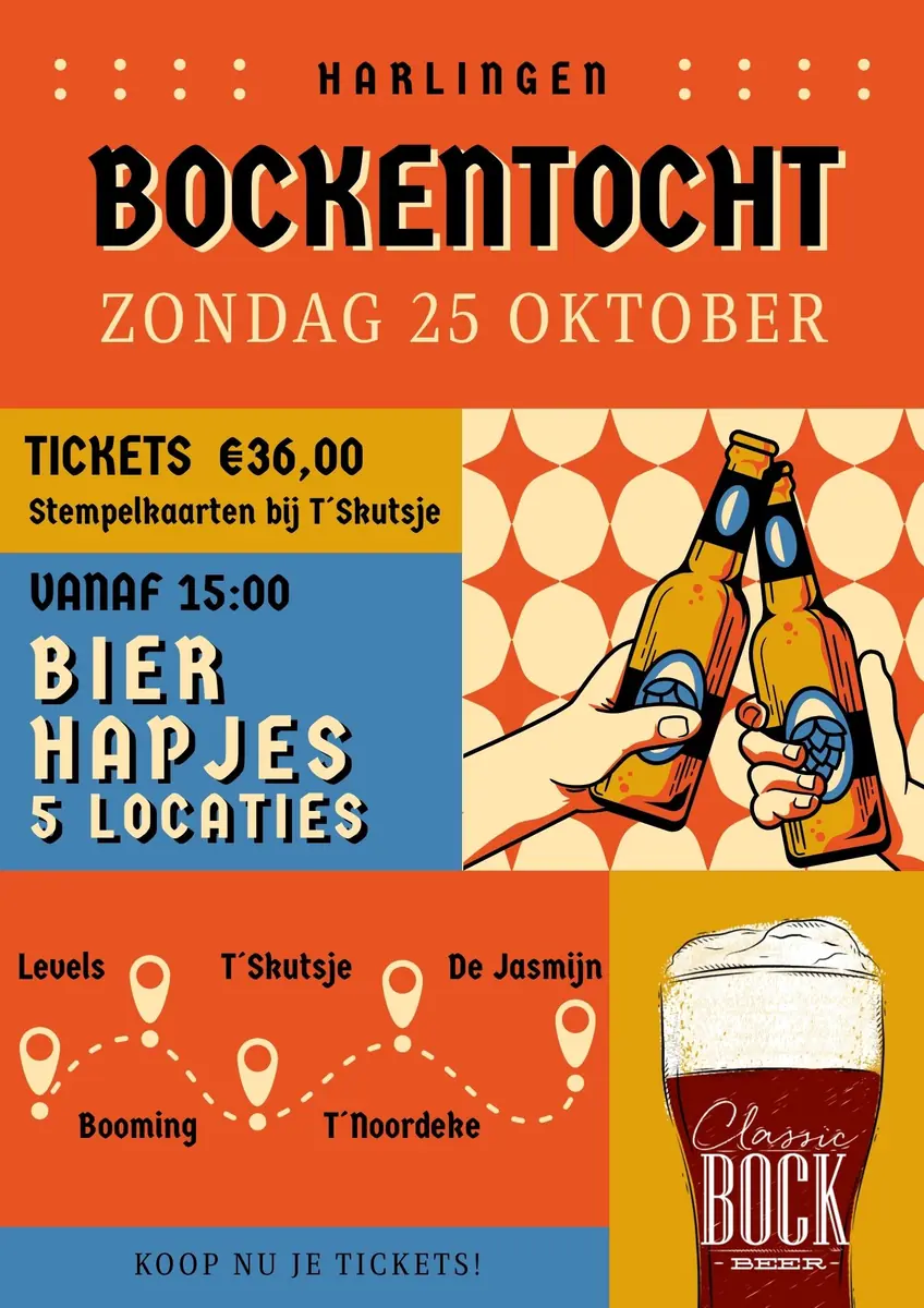 Harlinger Bokkentocht — Brasserie Booming, Harlingen