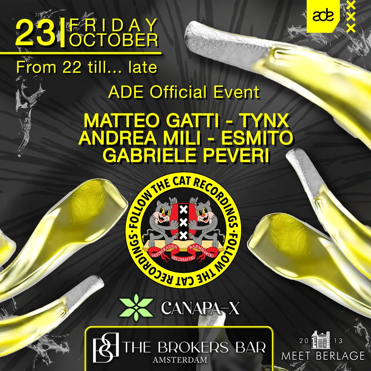 Follow The Cat Recordings ADE Showcase — Meet Berlage, Amsterdam