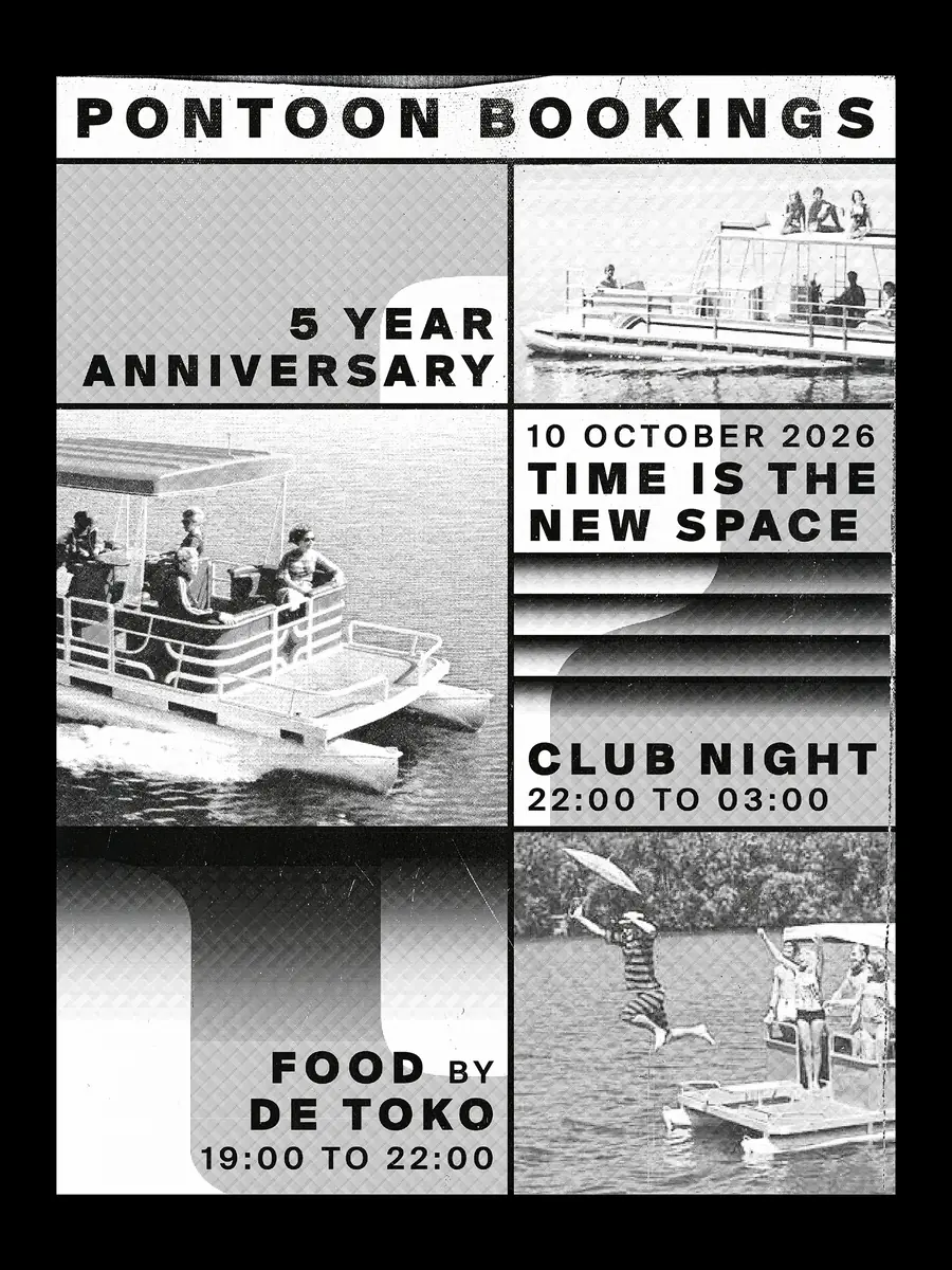 Pontoon Bookings 5-Year Anniversary — Time is the new space, Rotterdam