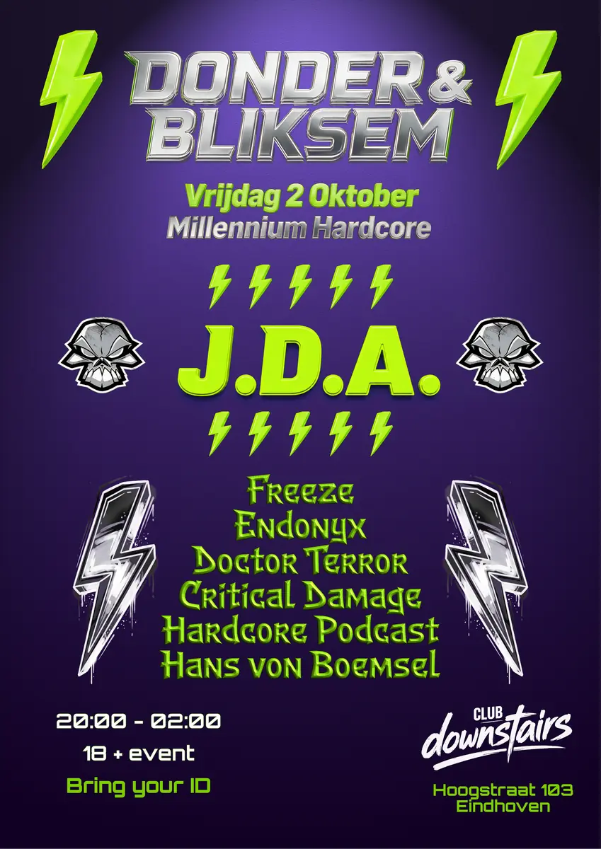 Donder & Bliksem · Millenium Hardcore Edition — Downstairs, Eindhoven