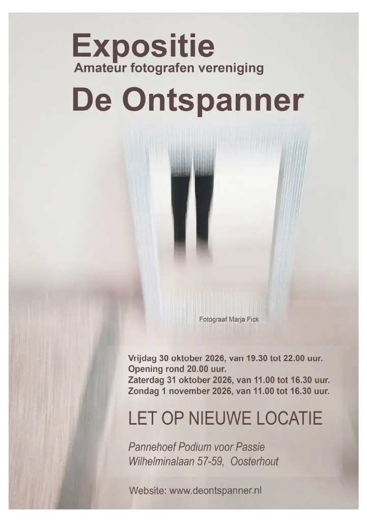 Exhibition de Ontspanner | Pannehoef — Pannehoef - Podium voor passie, Oosterhout