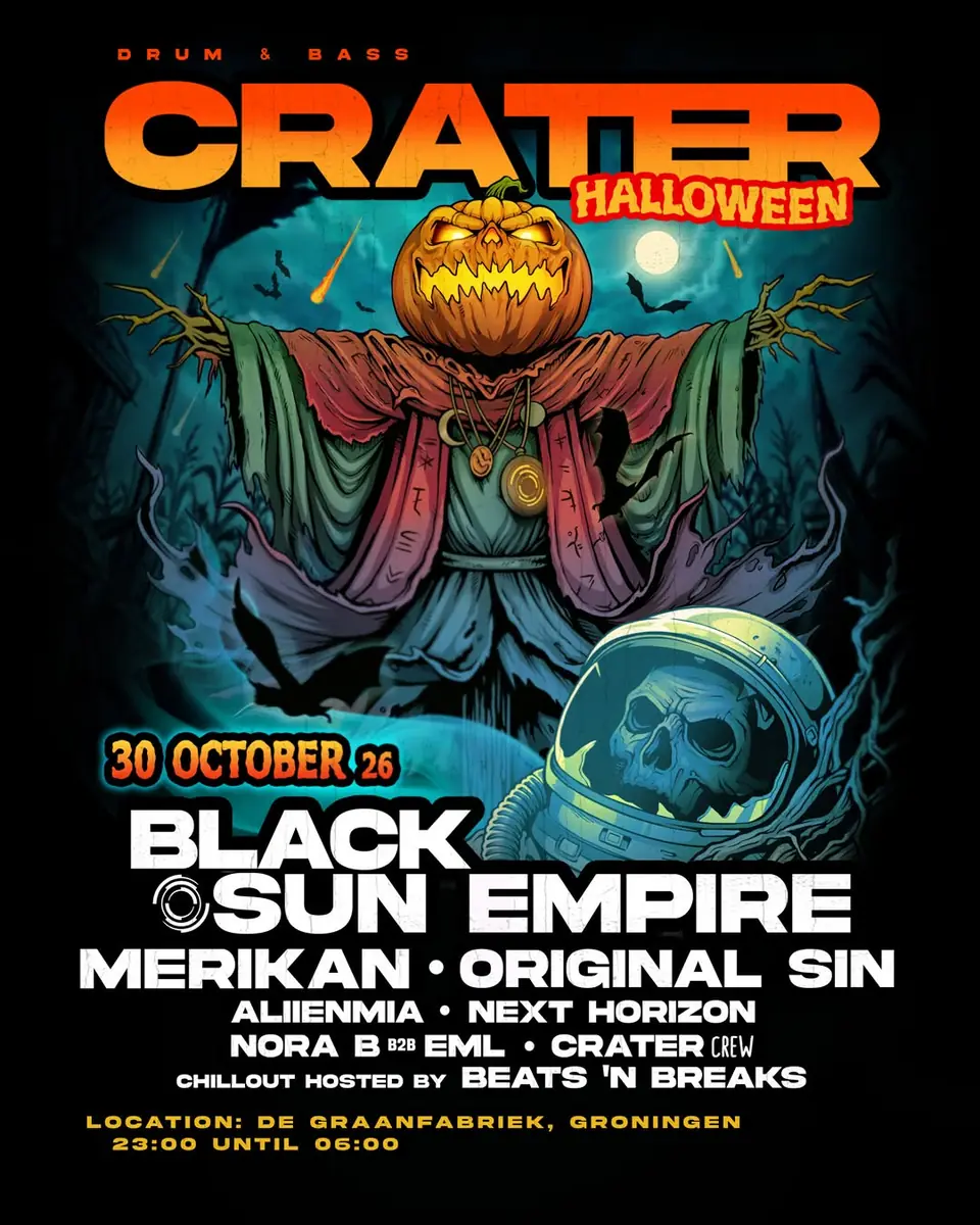 Crater 6: Halloween — Graanfabriek, Groningen