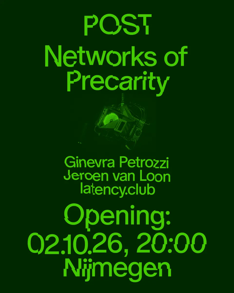 Opening POST Nijmegen NYMA Watertoren & Networks of Precarity — POST Nijmegen, Nijmegen
