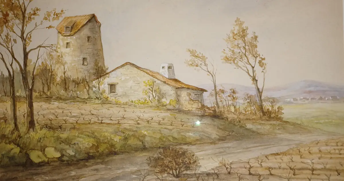 100 jaar oude aquarellen van Kornelis Visser — ROTTUM GN
