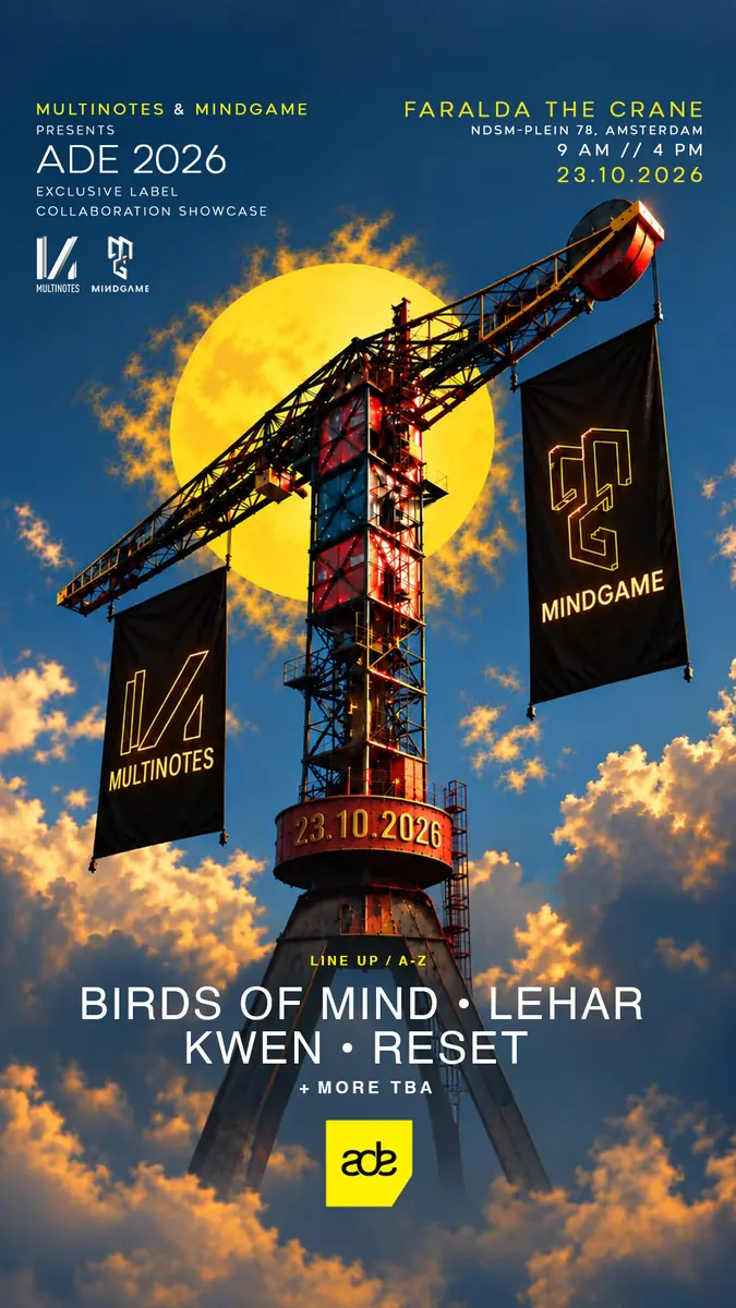 MINDGAME x MULTINOTES präsentieren: Birds of Mind & Lehar im The Crane - ADE 2026 — Crane Hotel Faralda, Amsterdam
