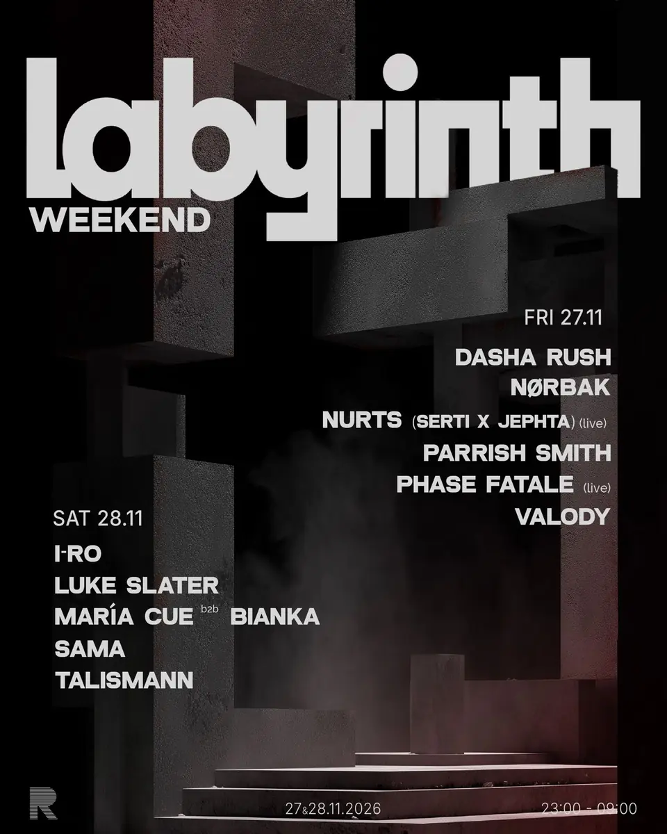 Labyrinth Weekend — RADION Amsterdam, Amsterdam