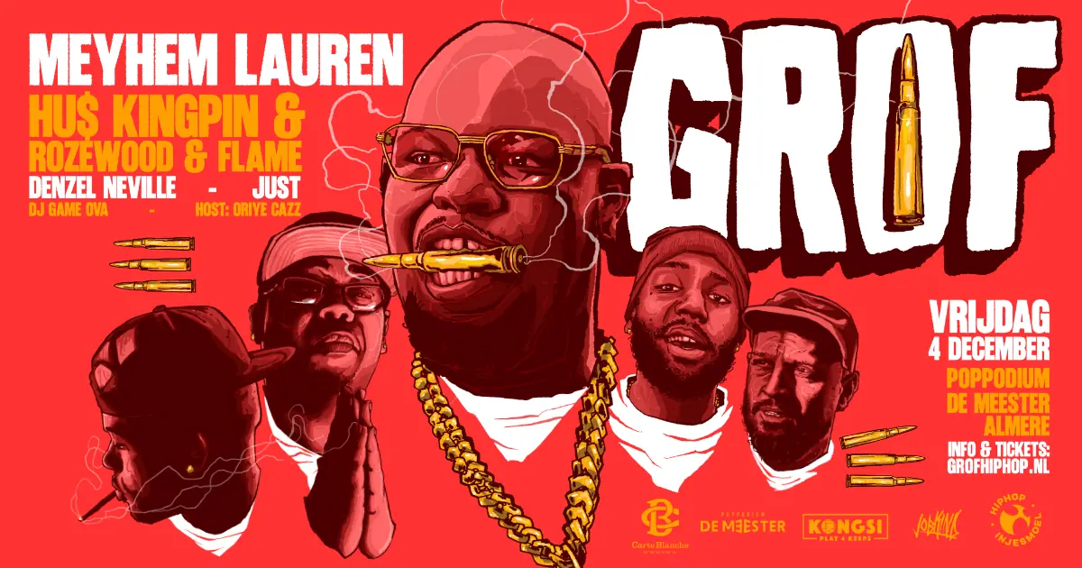 GROF - Hip-hop Night with Meyhem Lauren, Hus Kingpin — Almere