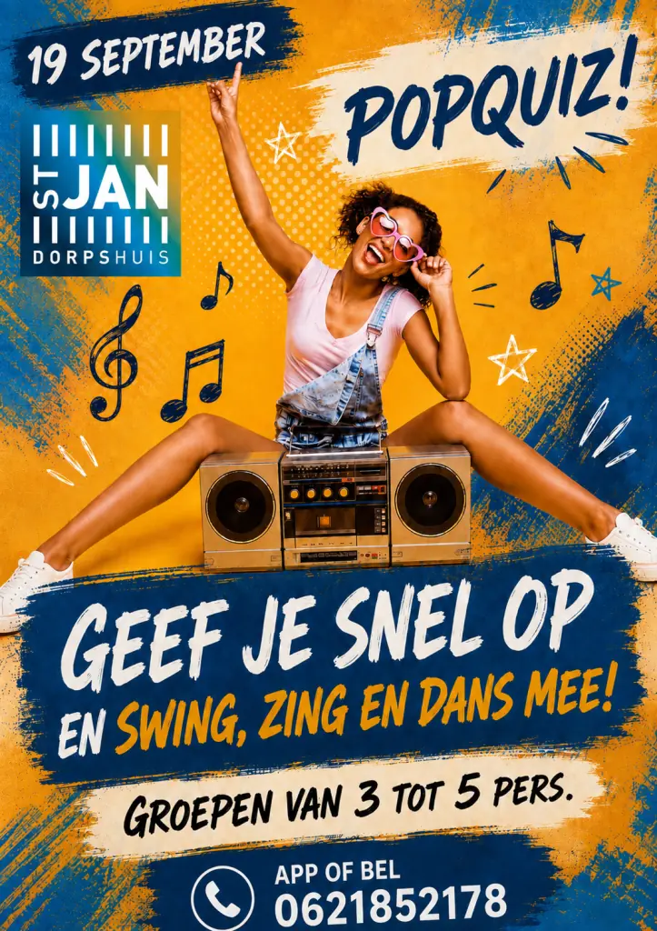 PopQuiz at Dorpshuis St. Jan Hoeven — Dorpshuis St. Jan, Hoeven