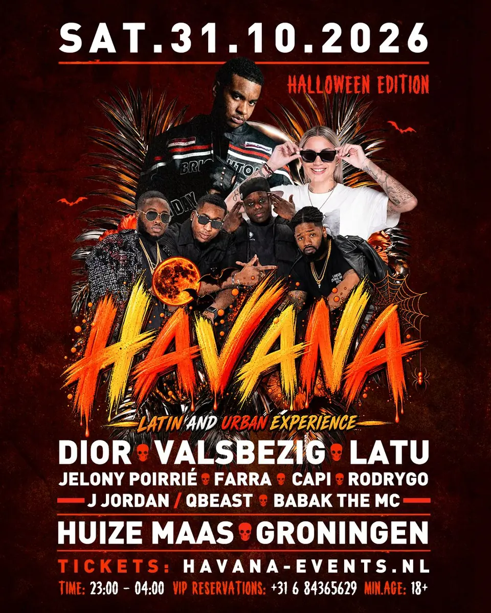 Havana Halloween - The Ultimate Latin × Urban Experience — Huize Maas, Groningen