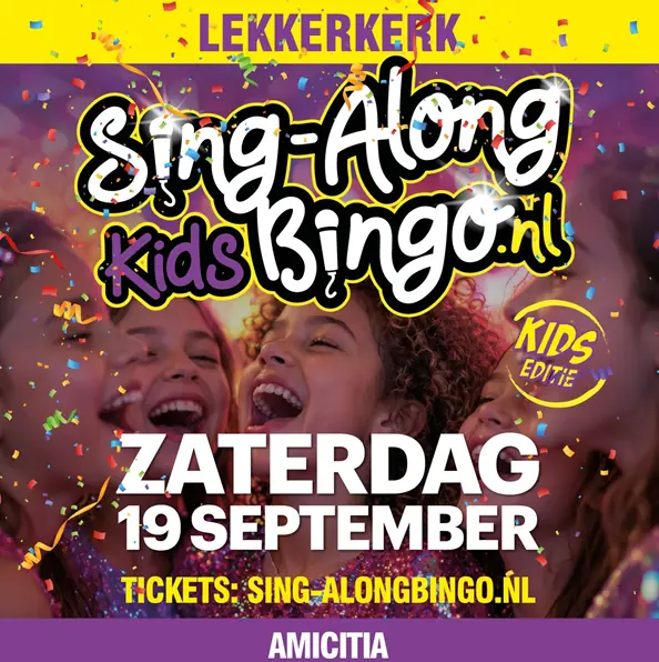 Sing Along Bingo KIDS — Amicitia Lekkerkerk, Lekkerkerk