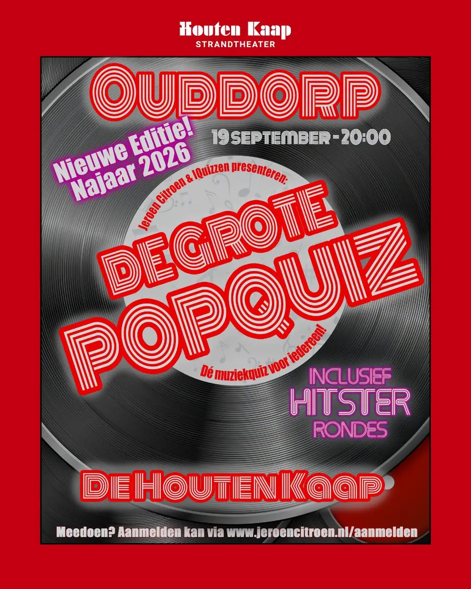 Das große PopQuiz von Ouddorp — Strandtheater Houten Kaap, Ouddorp