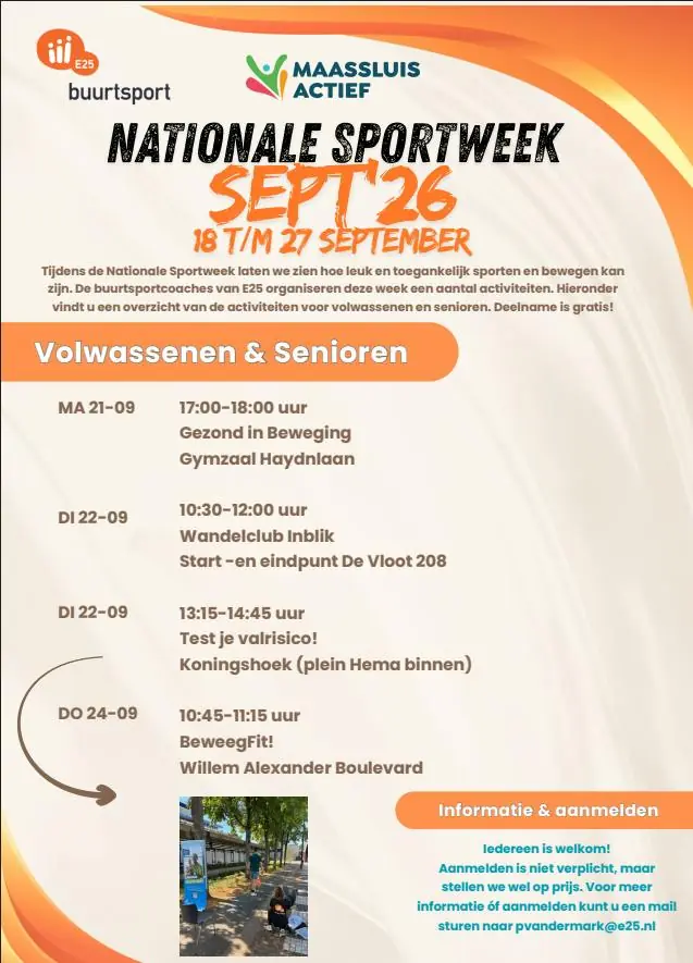 Join us for a walk! β Welzijn E25, Maassluis