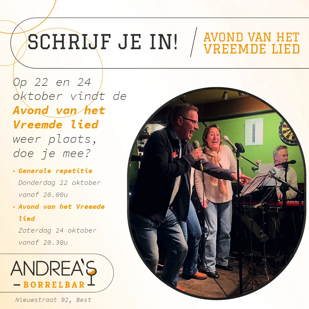 Evening of the Strange Song — Andrea's Borrelbar, Best