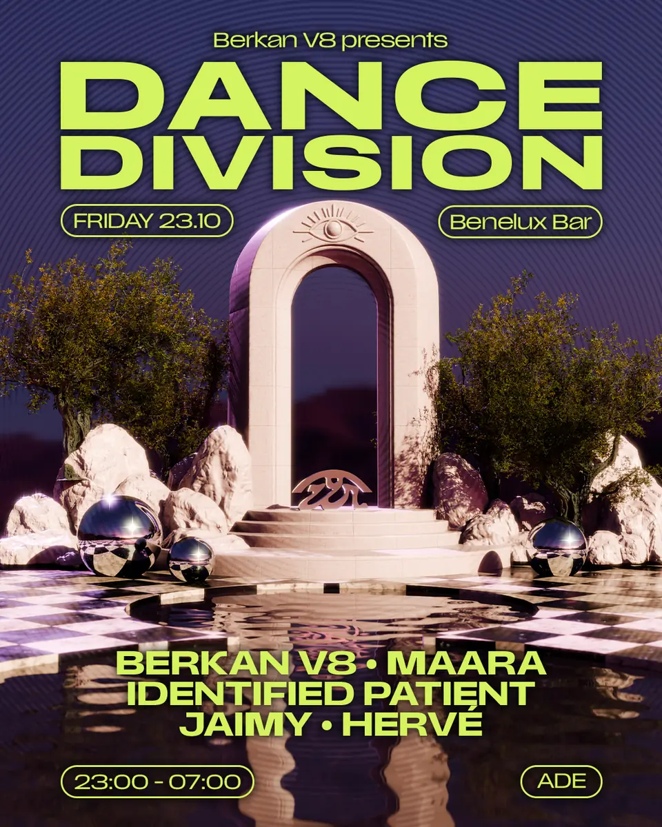 Dance Division ADE: Identified Patient / Maara / Berkan V8 / Hervé / Jaimy — Benelux BAR, Amsterdam