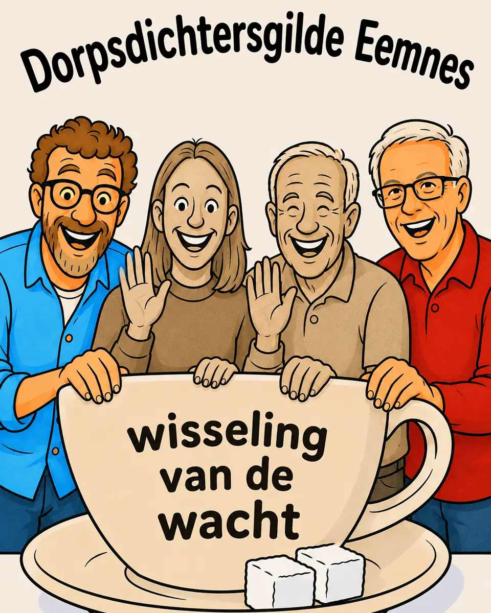 A Cup of Poetry Special: Change of the Guard — Bibliotheek Huizen, Huizen