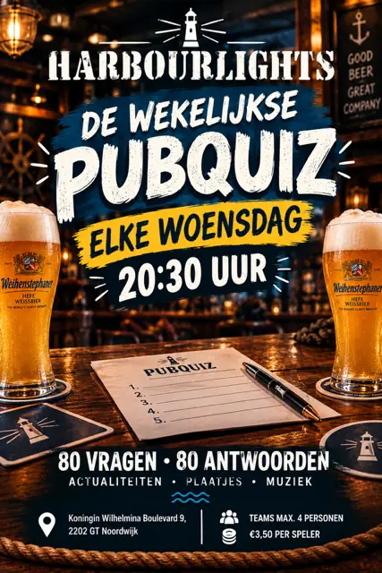 PubQuiz at Harbourlights β Harbourlights, Noordwijk