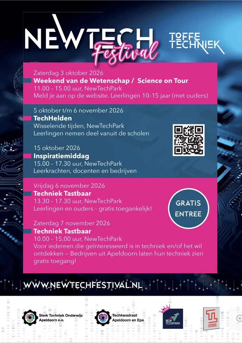 NewTechFestival Apeldoorn: Discover Five Weeks of Technology β NewTechPark, Apeldoorn