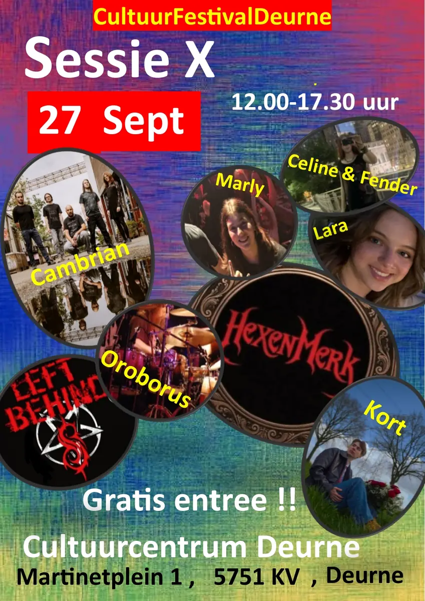 SESSIE X at Cultuurfestival Deurne — Deurne