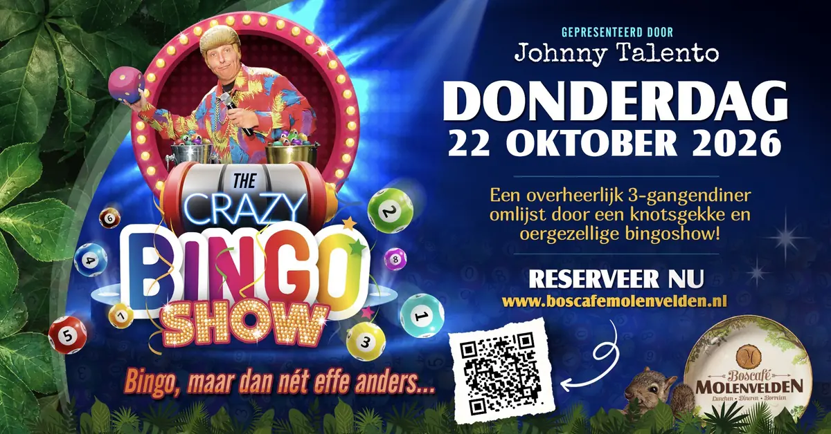 Crazy Bingo Show — Boscafé Molenvelden, Veldhoven