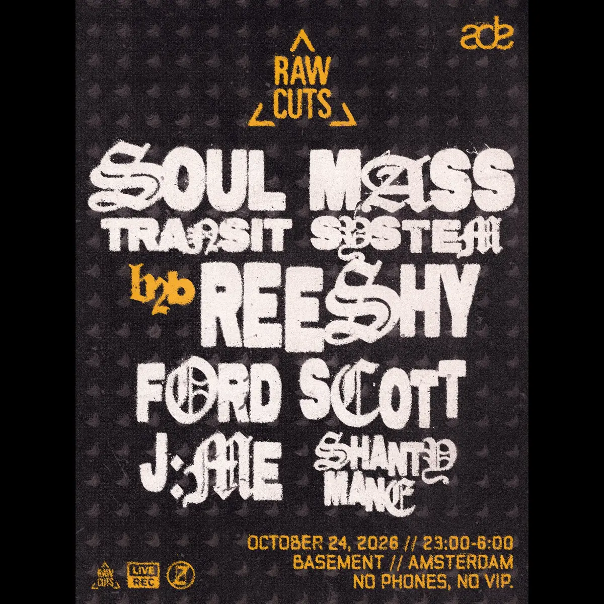 RAW CUTS: ADE — Basement Amsterdam, Amsterdam