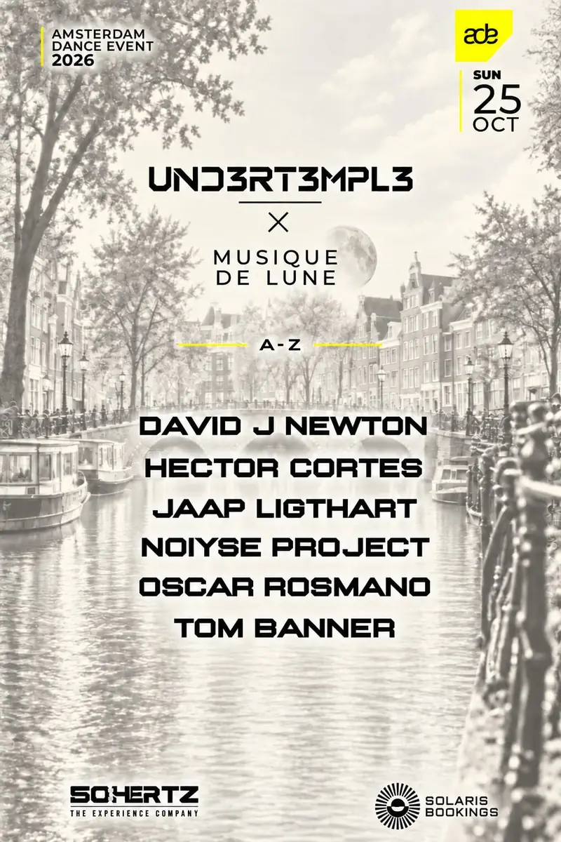 UND3RT3MPL3 X Musique de Lune present NOIYSE PROJECT — Aevum x 50:Hertz House & Techno Club Rembrandt Square, Amsterdam