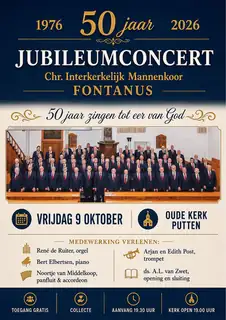 Jubileumconcert Chr. Interkerkelijk Mannenkoor Fontanus