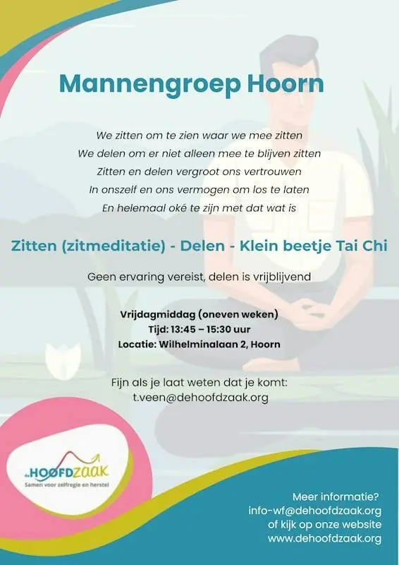 Share Your Story in the Men's Group — De Hoofdzaak, Hoorn