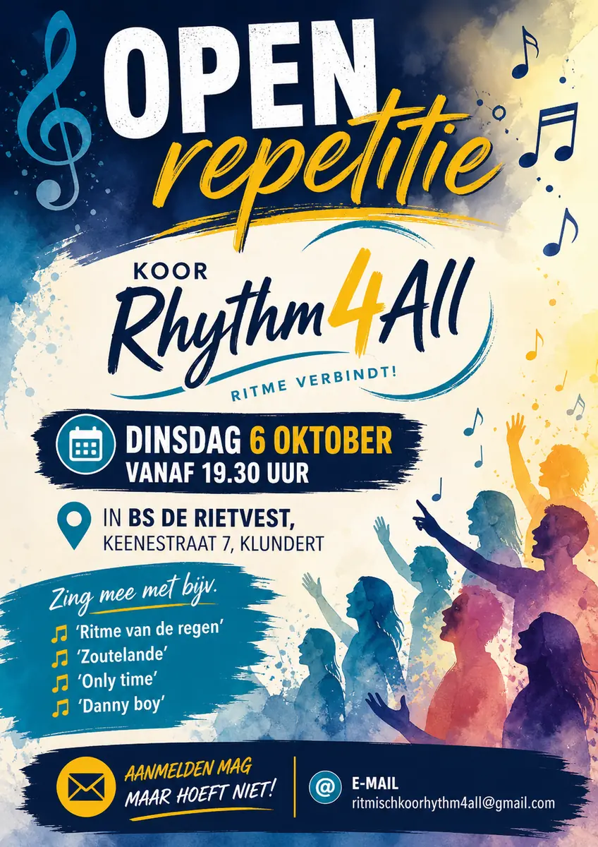 Open Rehearsal Rhythm4All — Klundert