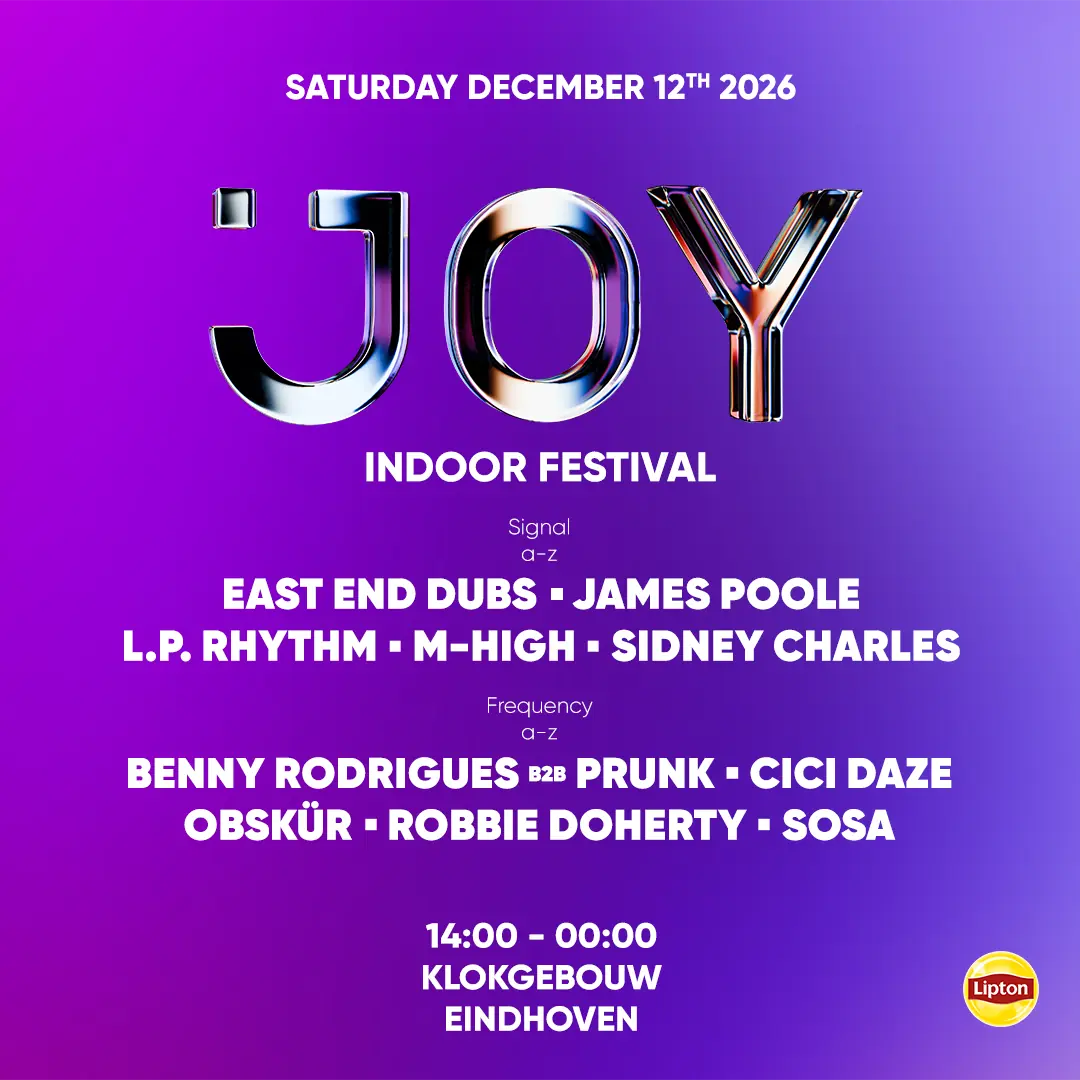 JOY Indoor Festival — Klokgebouw, Eindhoven
