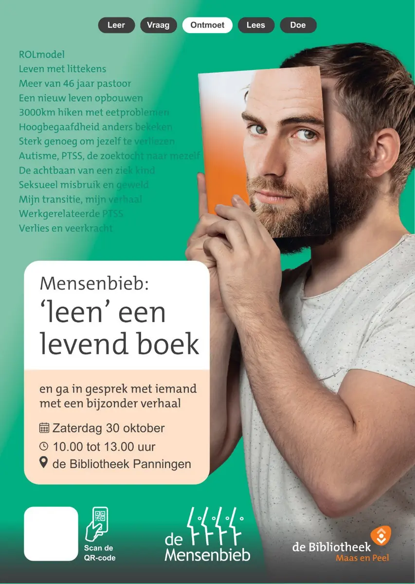 Mensenbieb 2026: Borrow a Living Book — de Bibliotheek Panningen, Panningen