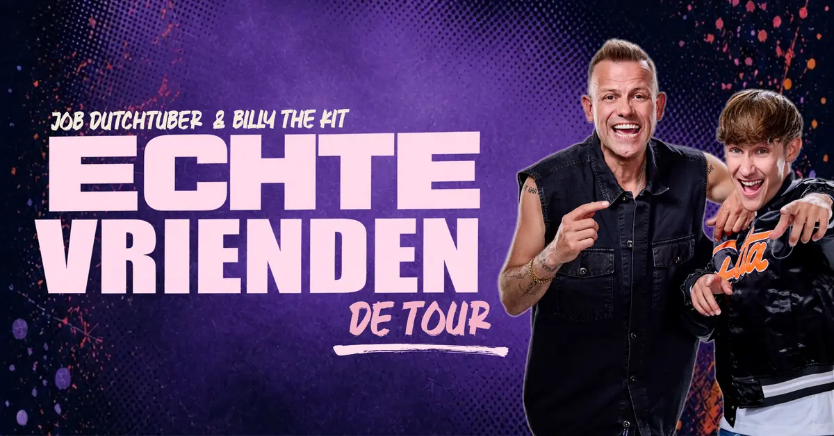 Job Dutchtuber & Billy The Kit: ECHTE VRIENDEN de tour — Melkweg, Amsterdam