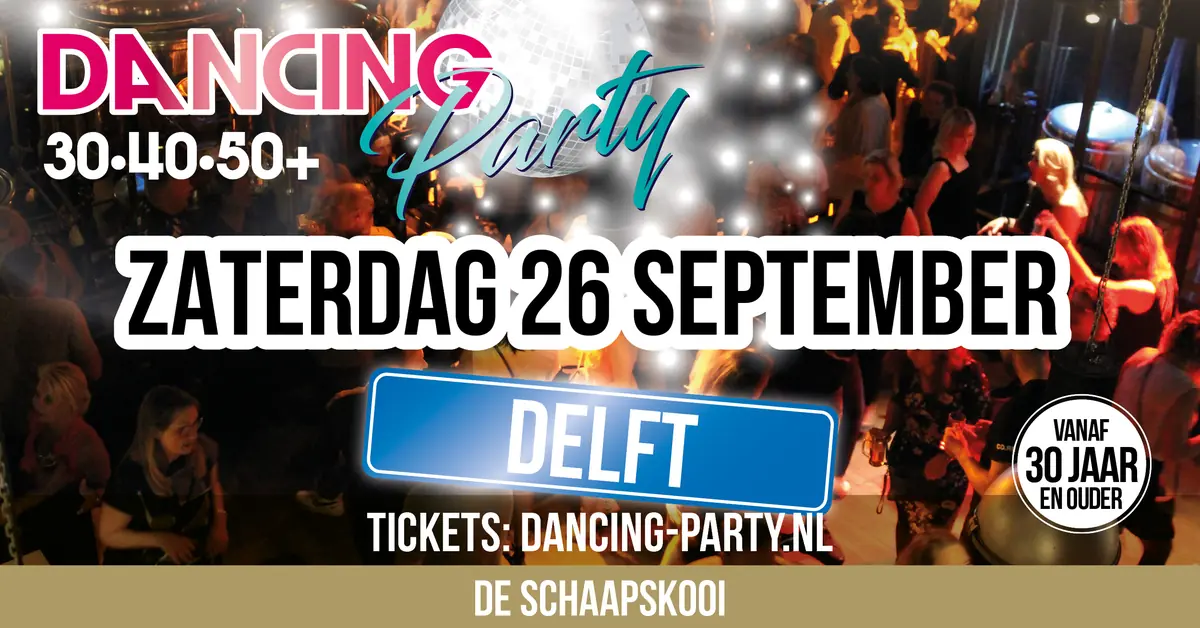 30•40•50+ Dancing Party Delft — De Schaapskooi, Delft