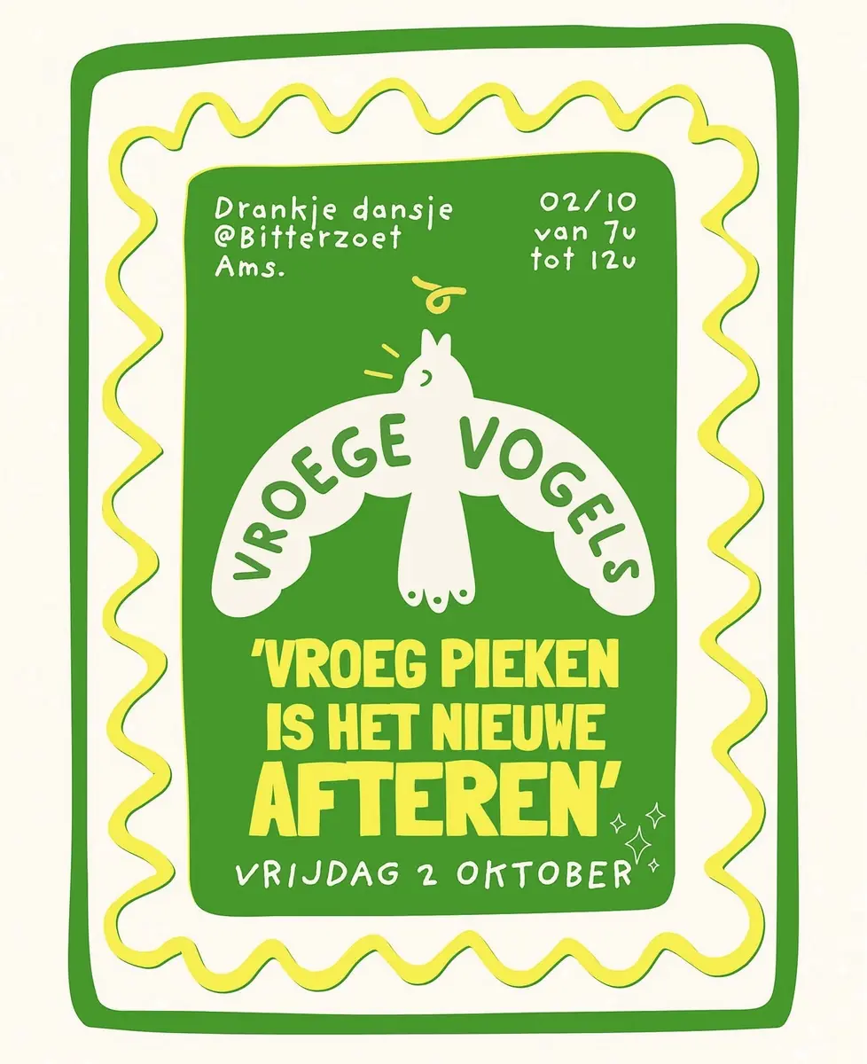 Vroege Vogels (25+) — Bitterzoet, Amsterdam