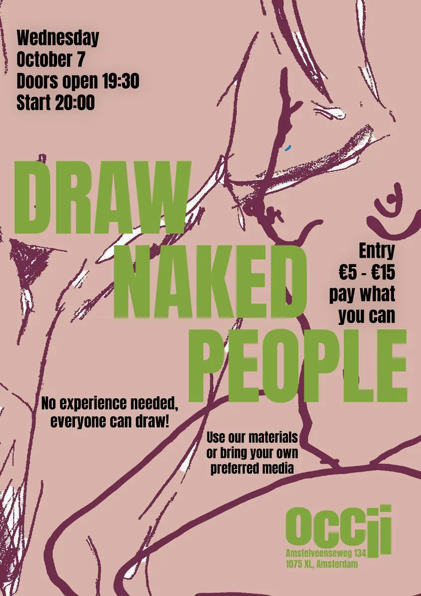 Community Event: DRAW NAKED PEOPLE #8 — Occii, Amsterdam
