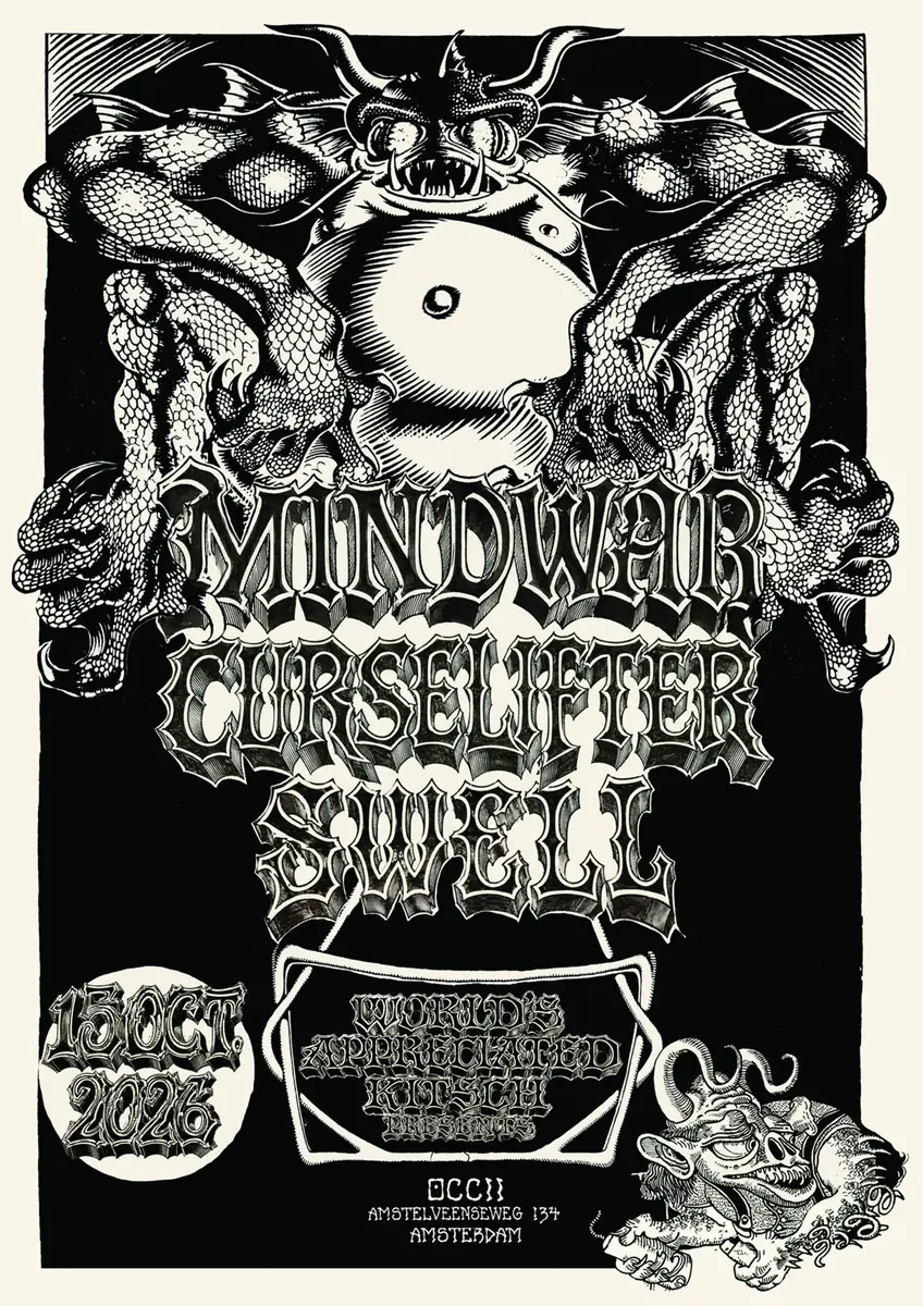 MINDWAR (BE) + CURSELIFTER + SWELL — Occii, Amsterdam