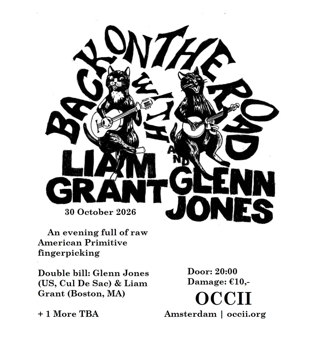 Glenn Jones (US) + Liam Grant (US) + 12V5 (FR) + DJ Nerf (FR) — Occii, Amsterdam