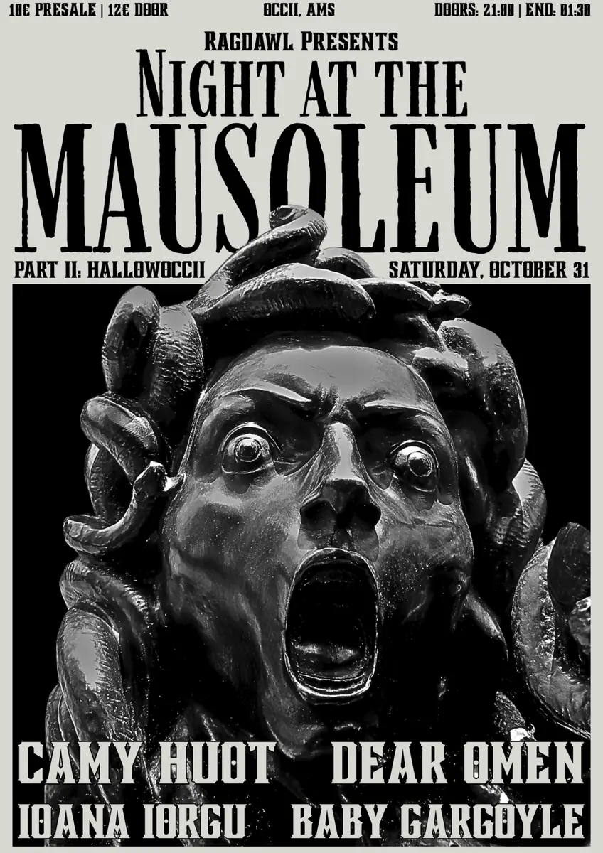 Night at the Mausoleum Part II: HallowOCCII w/ Dear Omen, Camy Huot, baby Gargoyle & Ioana Iorgu — Occii, Amsterdam