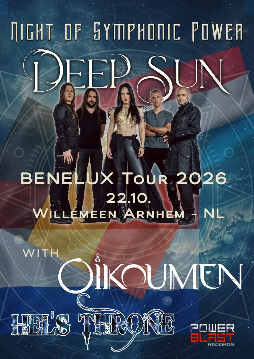 Deep Sun (CH) + Oikoumen (FR) + Hel's Throne (DE) EXCL NL Show — Willemeen, Arnheim
